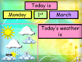 Classroom Date And Weather Chart