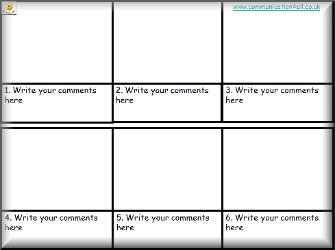 Story Map Template - Four Squares Framed