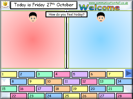 Interactive Weather Chart Smartboard